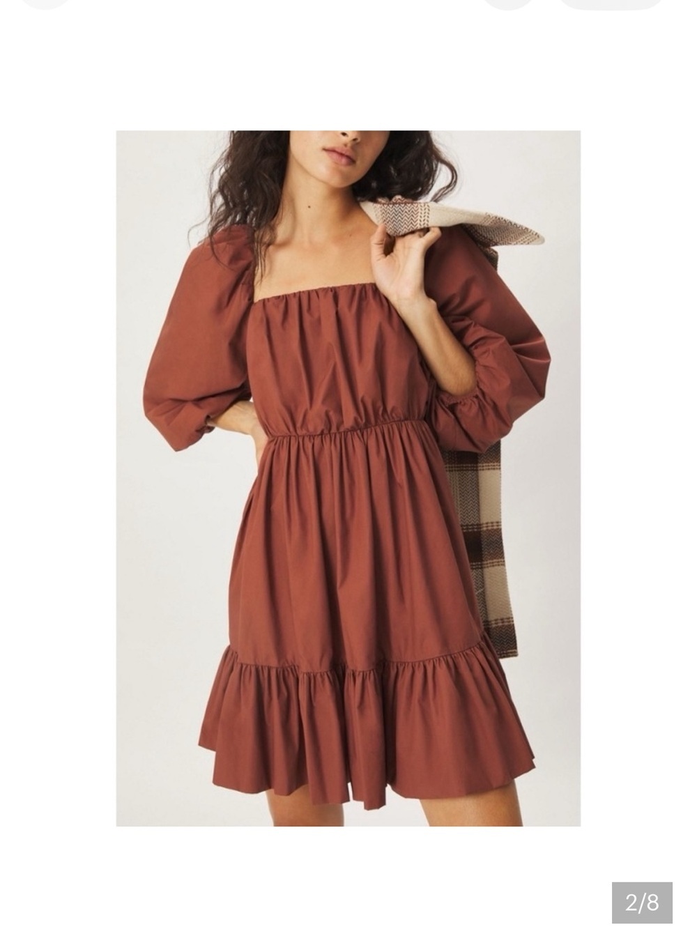 Anthropologie Mare Mare Maria Tunic Dress in Brown